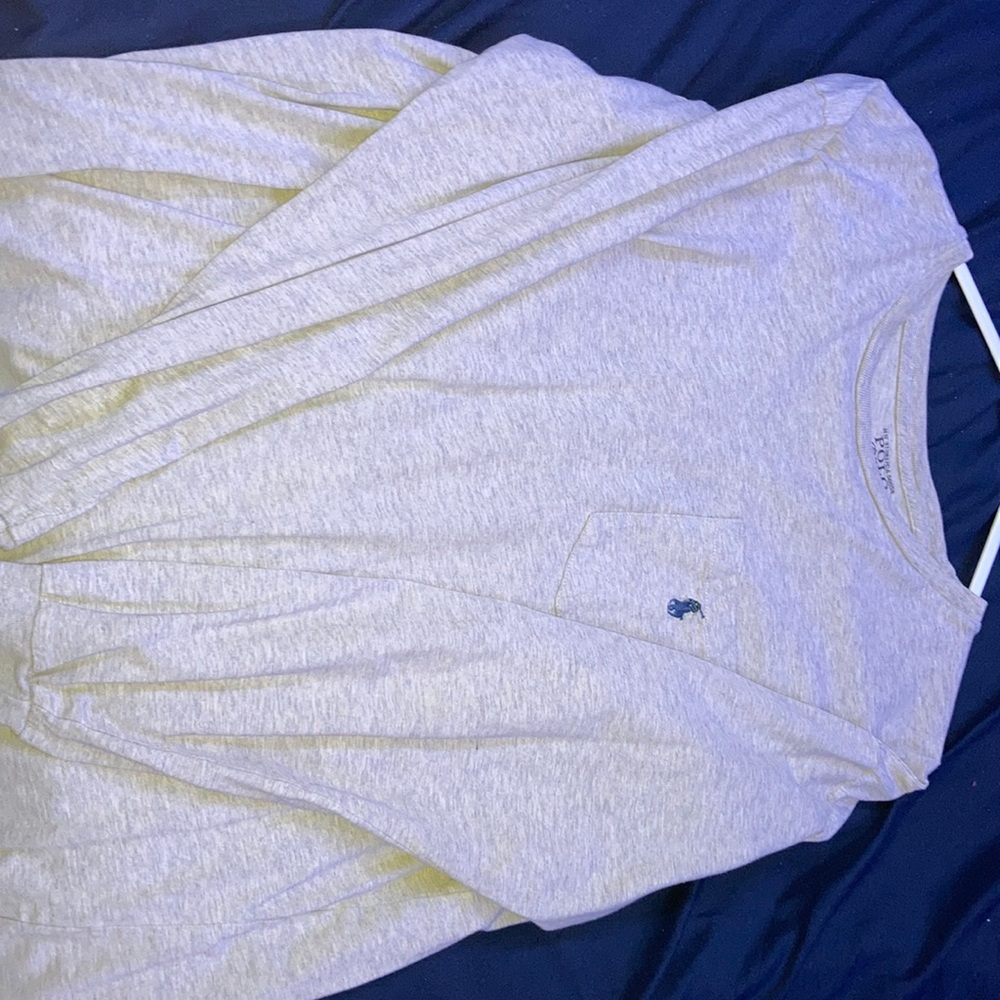 LS Grey Polo Shirt